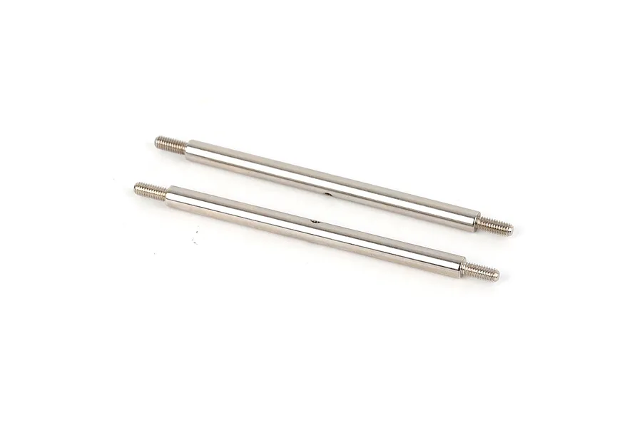 Two metal threaded linkages shown on a clean white background.