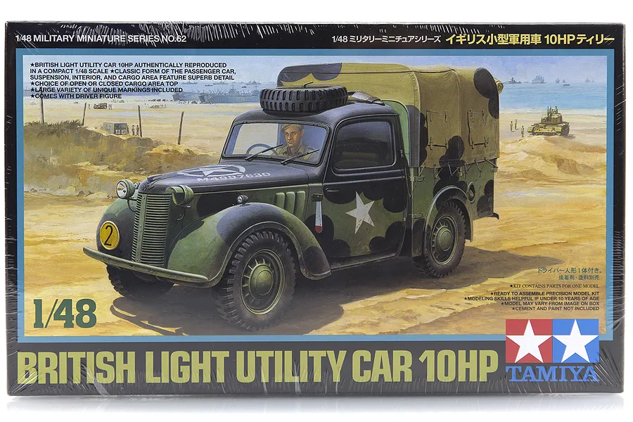 Tamiya 1/48 British 10HP Light Utility Car Scaled Plastic Model Kit image 17028