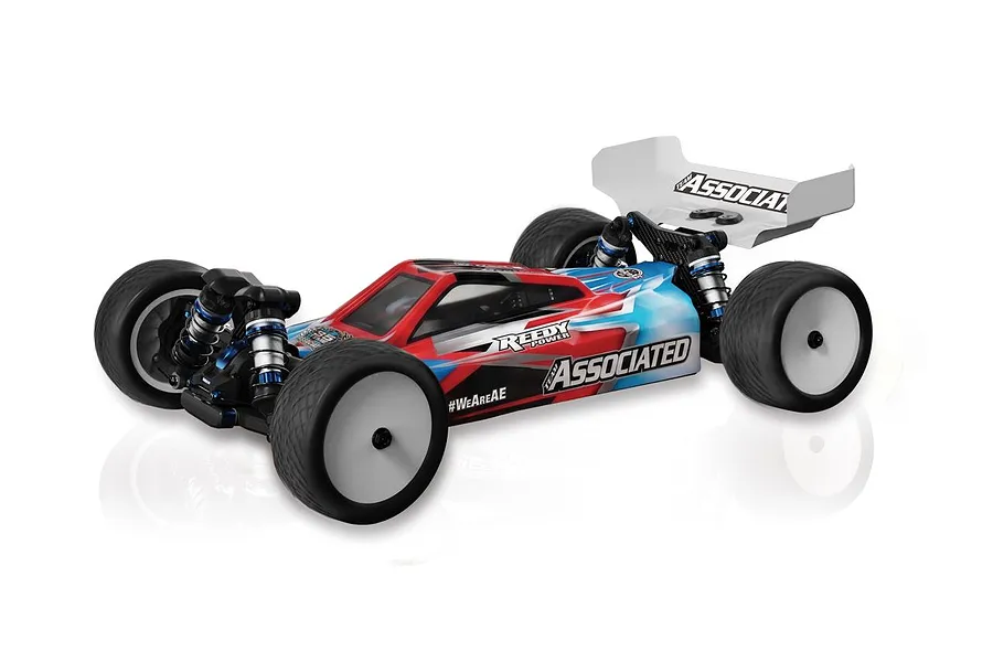 Team Associated RC10B84.1D 1/10 scale 4WD electric RC buggy studio product shot against a clean white background.