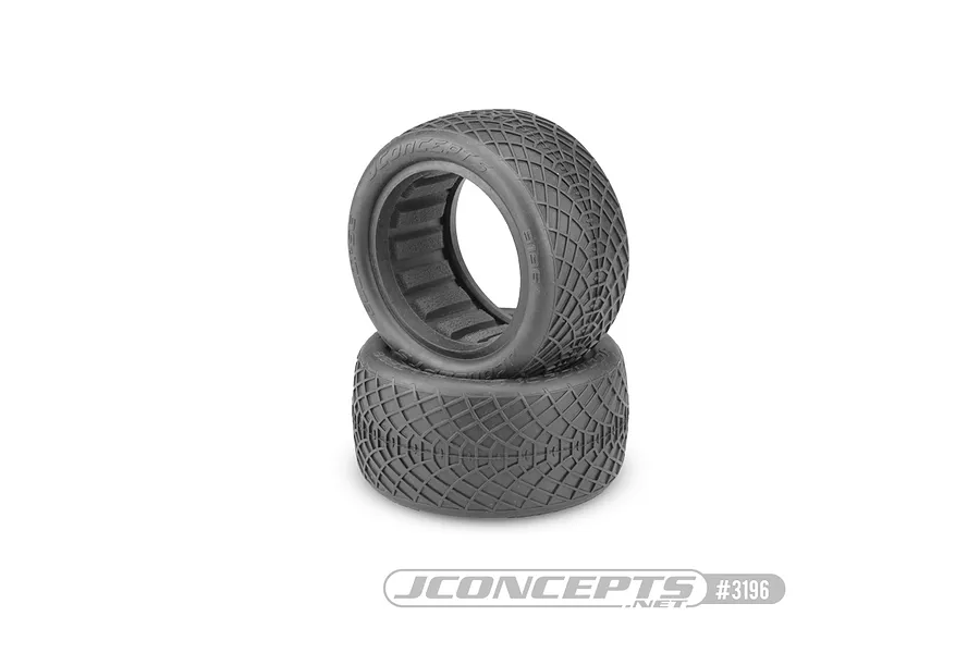 JConcepts 2.2&amp;quot; Ellipse Rear Tyres with Dirt Tech Inserts 2Pcs - Silver Compound image 1