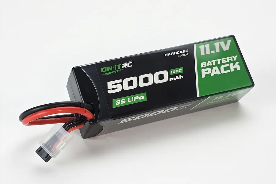 On-It RC 11.1V 5000mAh 100C 3S Hard Case LiPo Battery