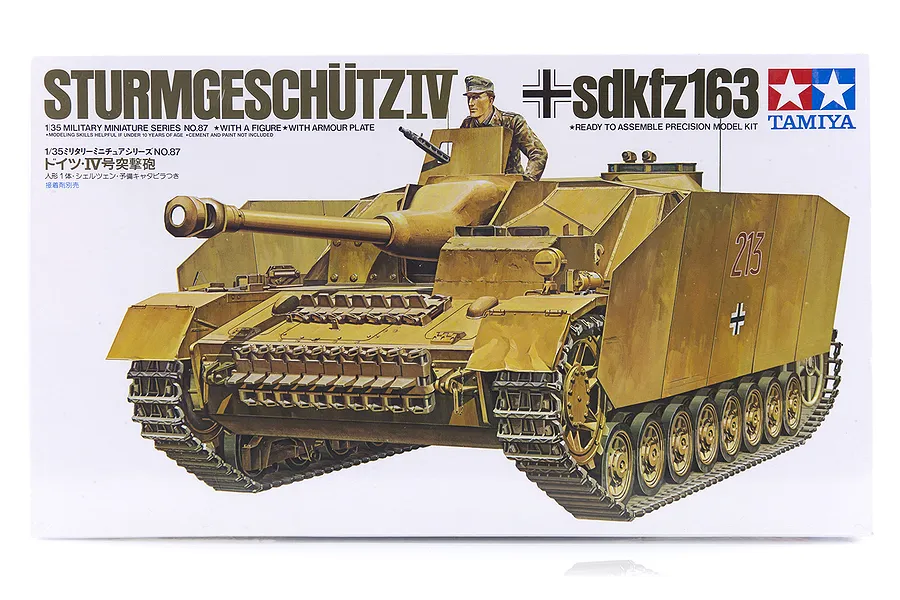 Tamiya 1/35 German Sturmgeschutz IV Sd.Kfz. 163 Tank Scaled Plastic Model Kit image 17066
