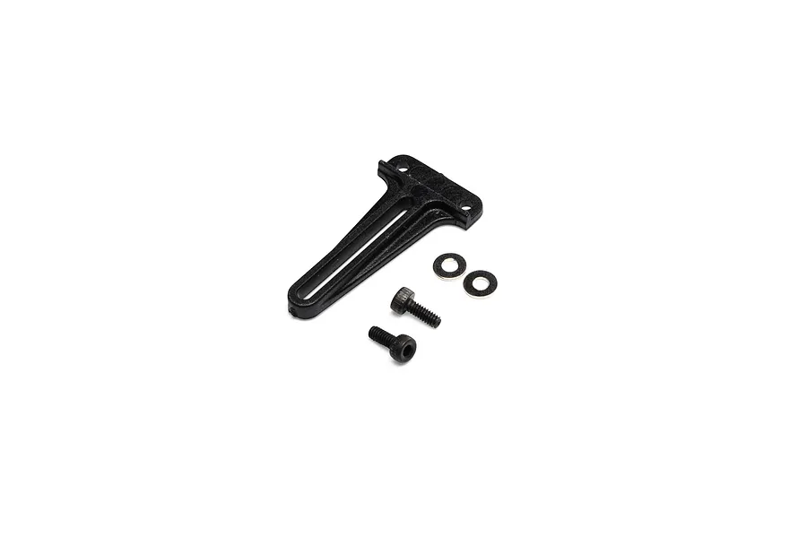 Blade Anti-Rotation Bracket with included screws and washers on a white background