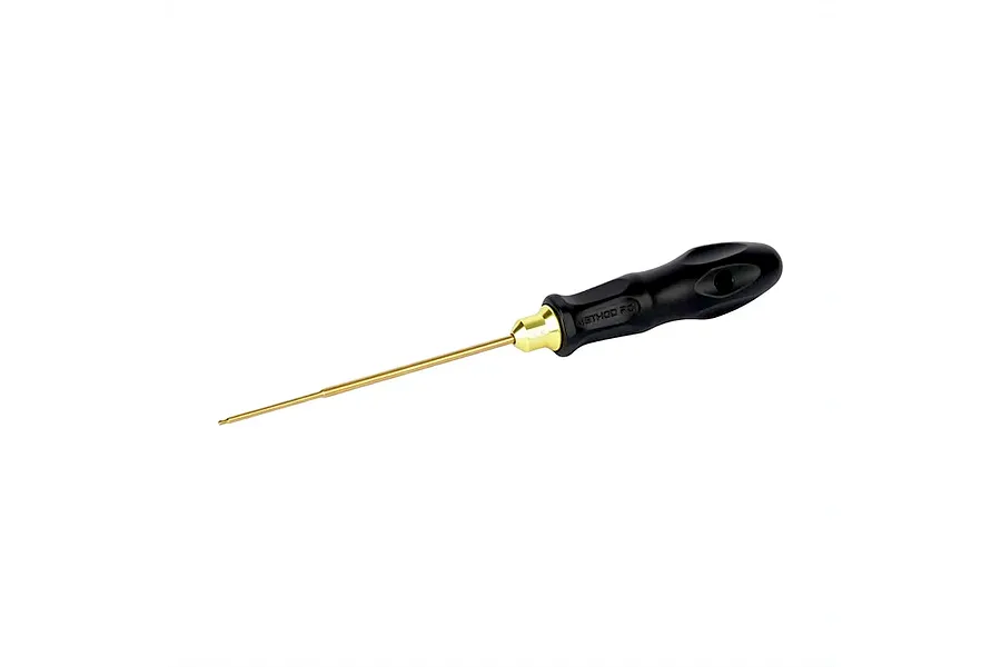 Method RC 1.5mm titanium-coated ball hex driver with a black handle and gold-coloured tip against a white background.