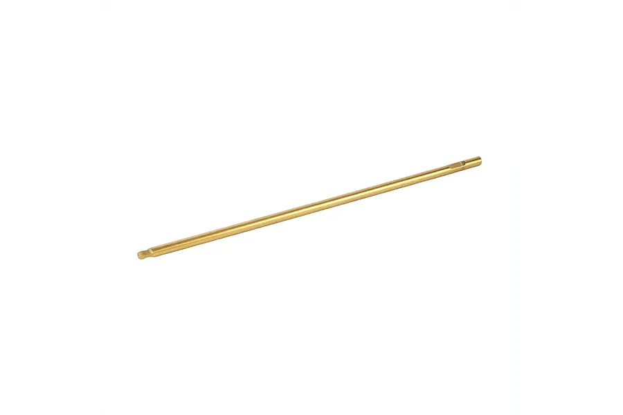 Gold titanium coated replacement ball end driver tip isolated on a white background.