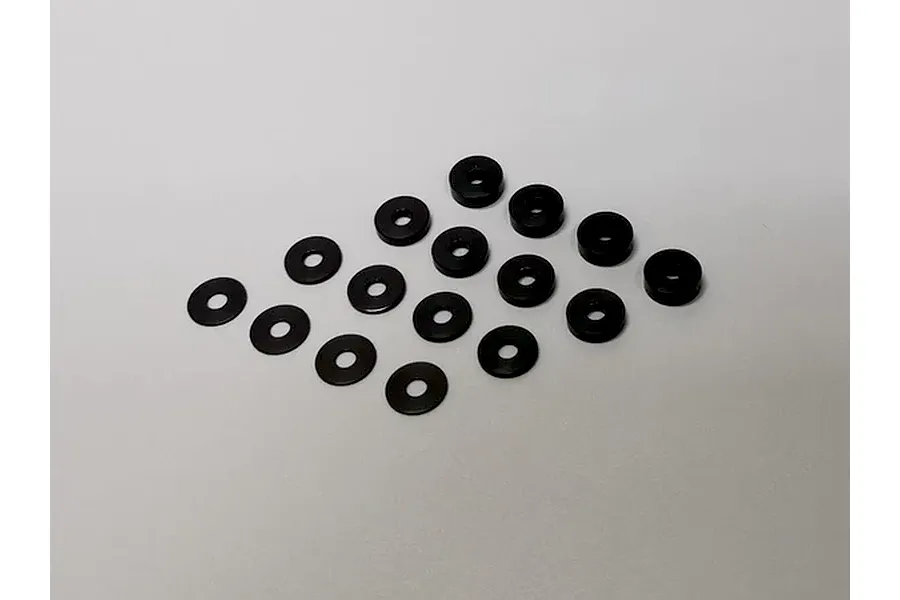 Solaris Factory Pro Aluminium 3x9x3mm Spacers 8Pcs - Black image 1