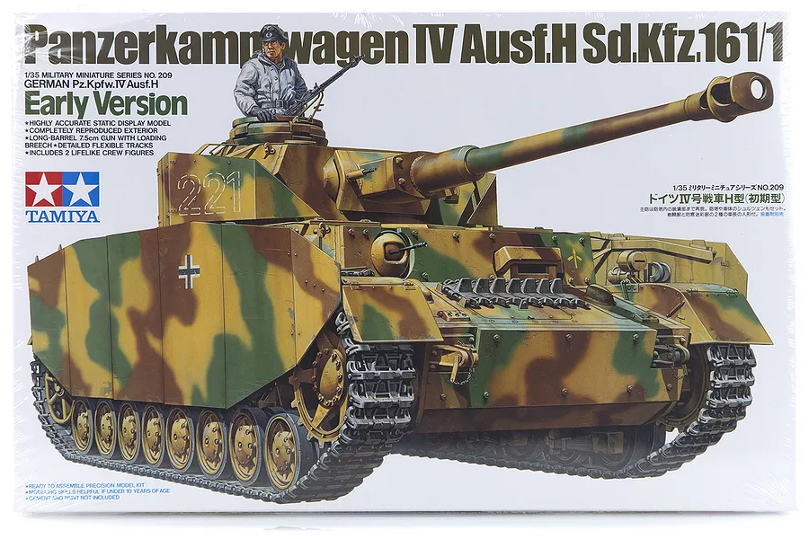 Tamiya 1/35 German Panzerkampfwagen IV (Sd.Kfz.161/1) Early Version Tank Scaled Plastic Model Kit image 17095