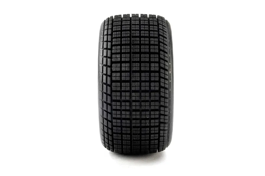 Losi 1/10 Hoosier Medium Compound Tyres on Satin Rims - Glued Wheels 2Pcs image 4