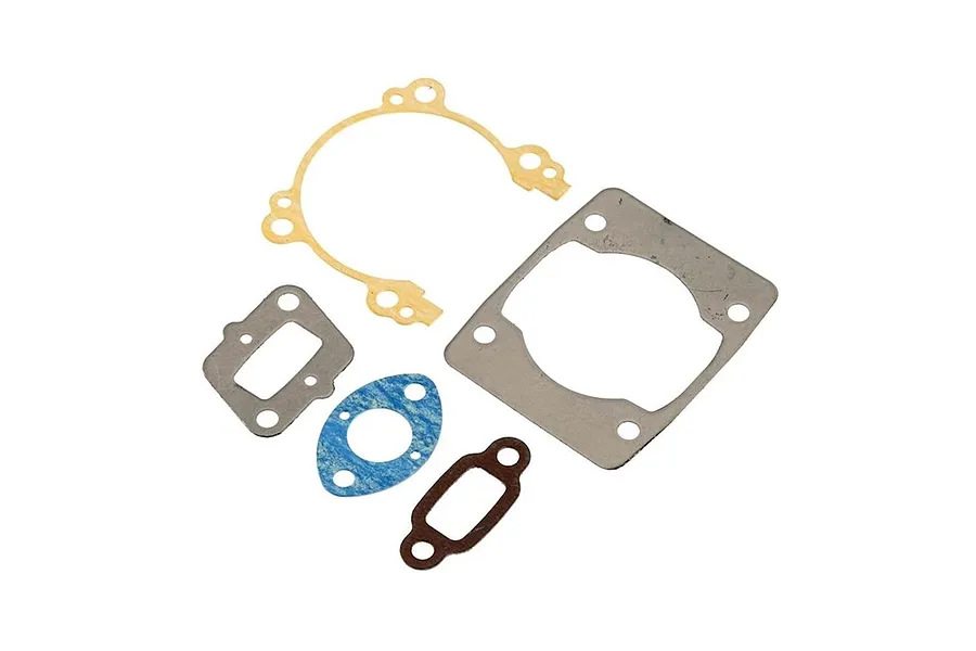 Zenoah G320RC 2-stroke engine gasket kit featuring multiple assorted gaskets against a clean white background.