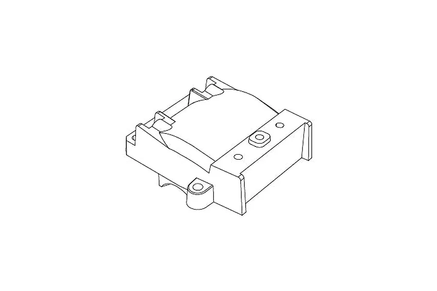 Line drawing diagram of the MJX RC Front Bulkhead (P12160) showing part geometry.
