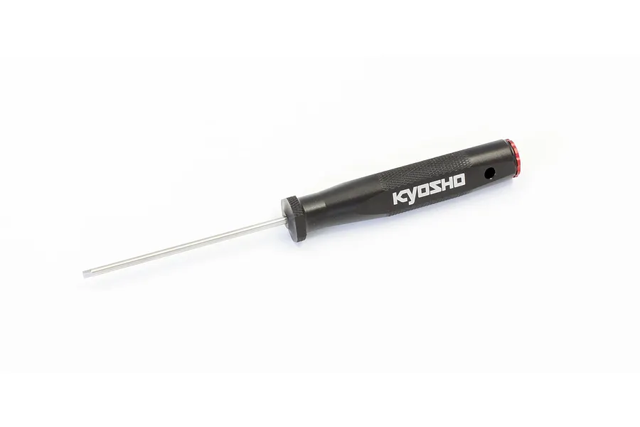 Kyosho KRF hex wrench driver with a black handle and silver metal shaft on a white background.