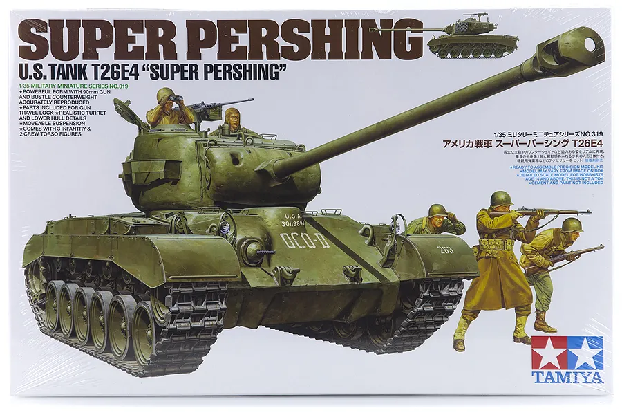Tamiya 1/35 U.S. Super Pershing T26E4 Tank Scaled Plastic Model Kit image 17151