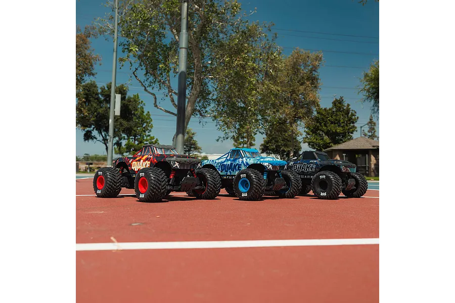 ARRMA Quake 4S RC Monster Truck Electric Brushless 4WD 1/8 Scale RTR - Red image 20