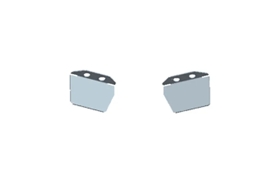 UDI RC Left and Right Water Trim Tabs shown against a plain white background.