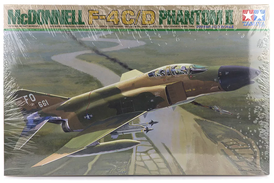 Tamiya 1/32 McDonnell Douglas F-4C/D Phantom II Jet Scaled Plastic Model Kit image 17183