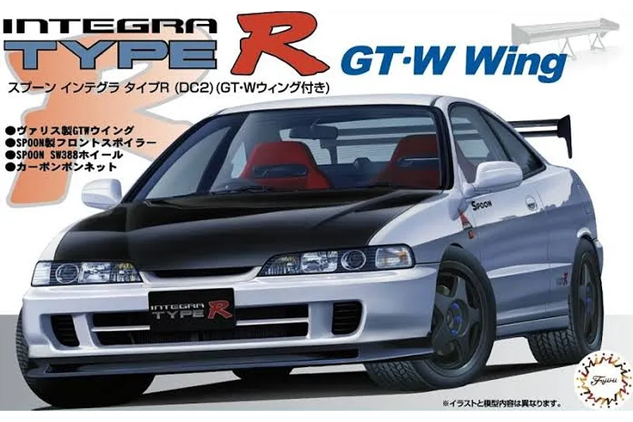 Fujimi 1/24 Spoon Integra Type R DC2 Car Scaled Plastic Model Kit  image 1