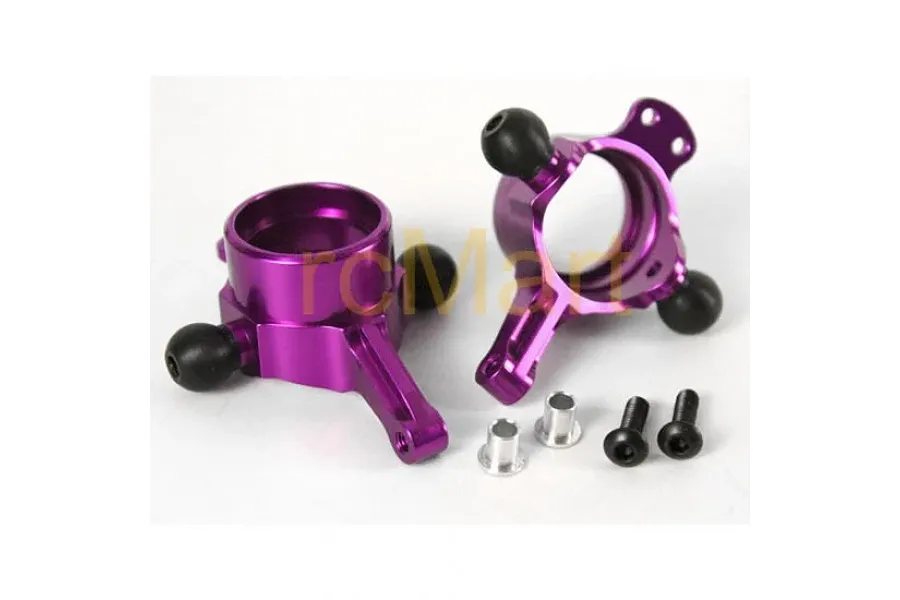 Yeah Racing Aluminium Steering Hubs 2Pcs - Purple image 1
