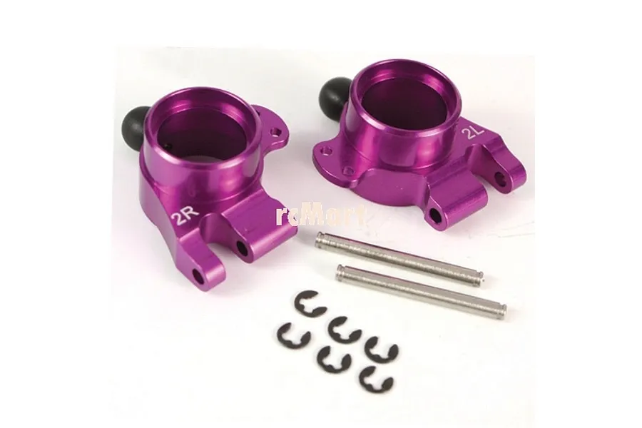Yeah Racing Aluminium Rear Hubs (2 Degree) 2Pcs - Purple image 1
