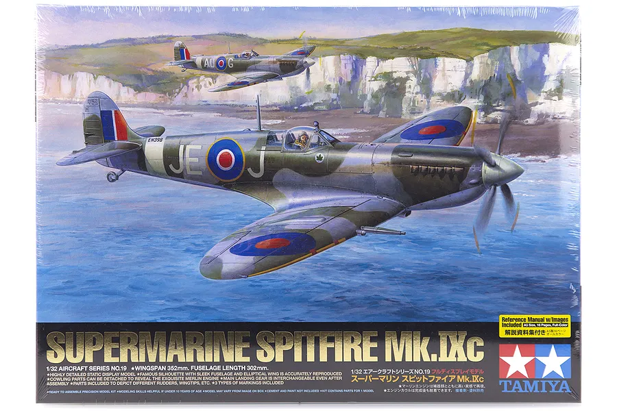Tamiya 1/32 Supermarine Spitfire Mk.IXc Fighter Scaled Plastic Model Kit image 17190