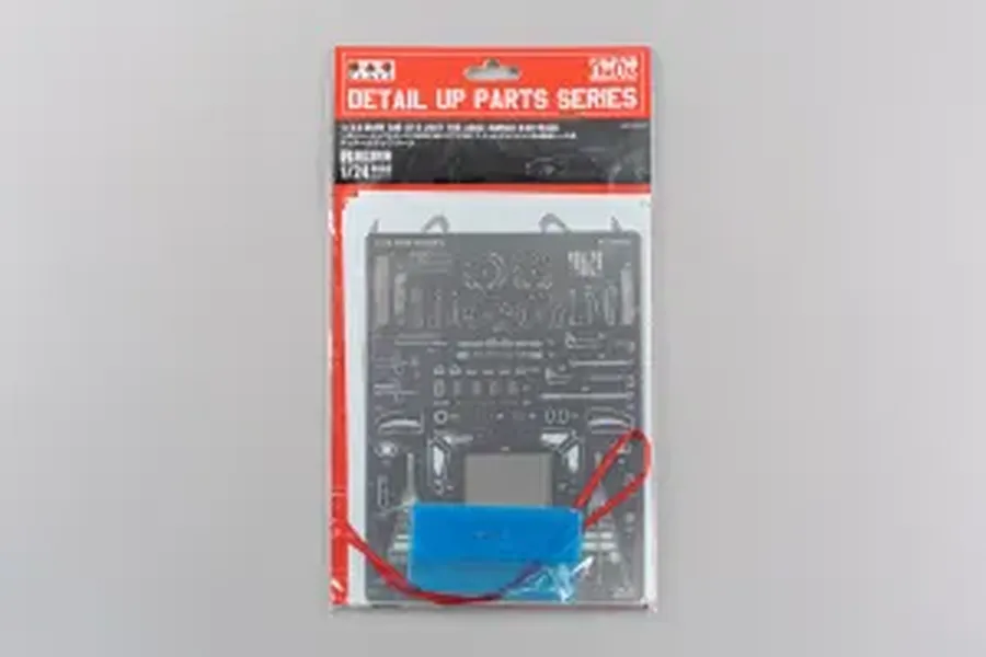 NuNu 1/24 scale BMW M6 GT3 detail up parts set packaging containing photo-etched metal parts on a light grey background.