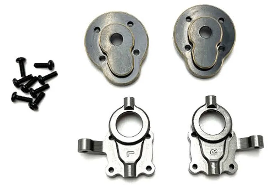 Hobby Plus Aluminium Front Portal Hub Set image 1