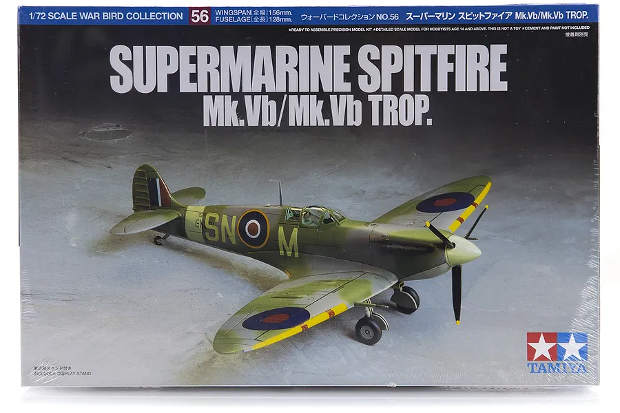 Tamiya 1/72 Supermarine Mk.Vb/Mk.Vb Trop. Spitfire Fighter Scaled Plastic Model Kit image 17219