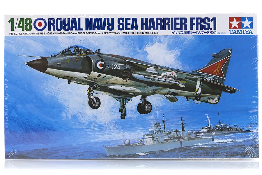 Tamiya 1/48 Royal Navy Sea Harrier FRS.1 Jet Scaled Plastic Model Kit image 17242