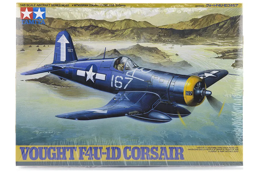 Tamiya 1/48 Vought F4U-1D Corsair Fighter Scaled Plastic Model Kit image 17263