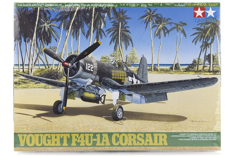 Tamiya 1/48 Vought F4U-1A Corsair Fighter Scaled Plastic Model Kit image 17267