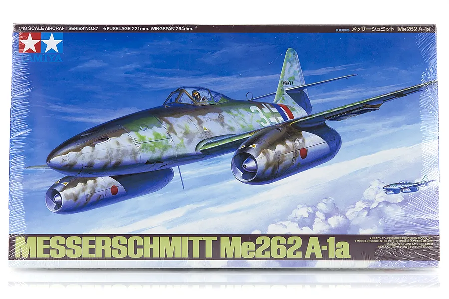Tamiya 1/48 Messerschmitt Me 262 A-1a Fighter Scaled Plastic Model Kit image 17271