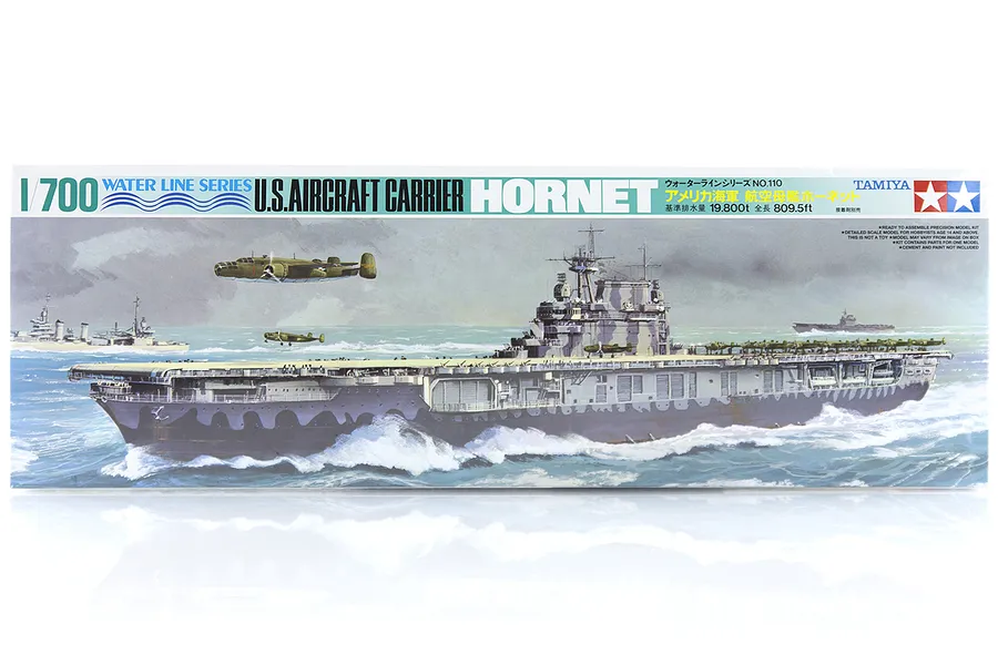 Tamiya 1/700 U.S. Hornet Aircraft Carrier (Waterline Series) Plastic Model Kit image 17307