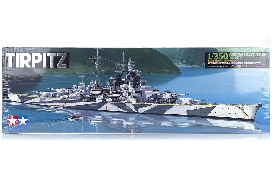 Tamiya 1/350 German Tirpitz Battleship Plastic Model Kit image 17317