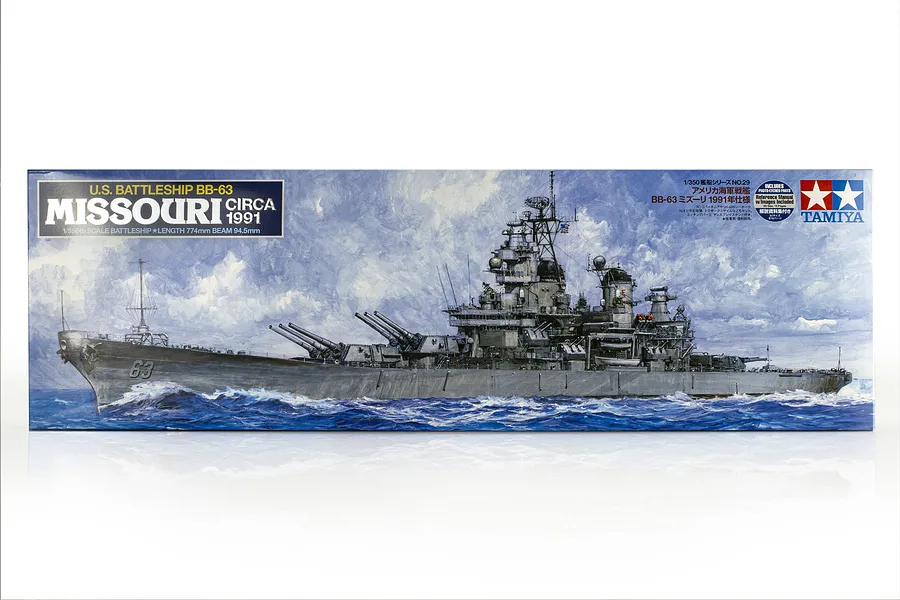 Tamiya 1/350 U.S. Missouri BB-63 Battleship Plastic Model Kit image 17325