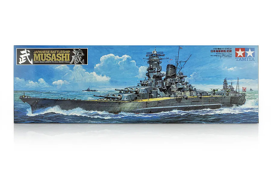 Tamiya 1/350 Japanese Musashi Battleship Plastic Model Kit image 17327