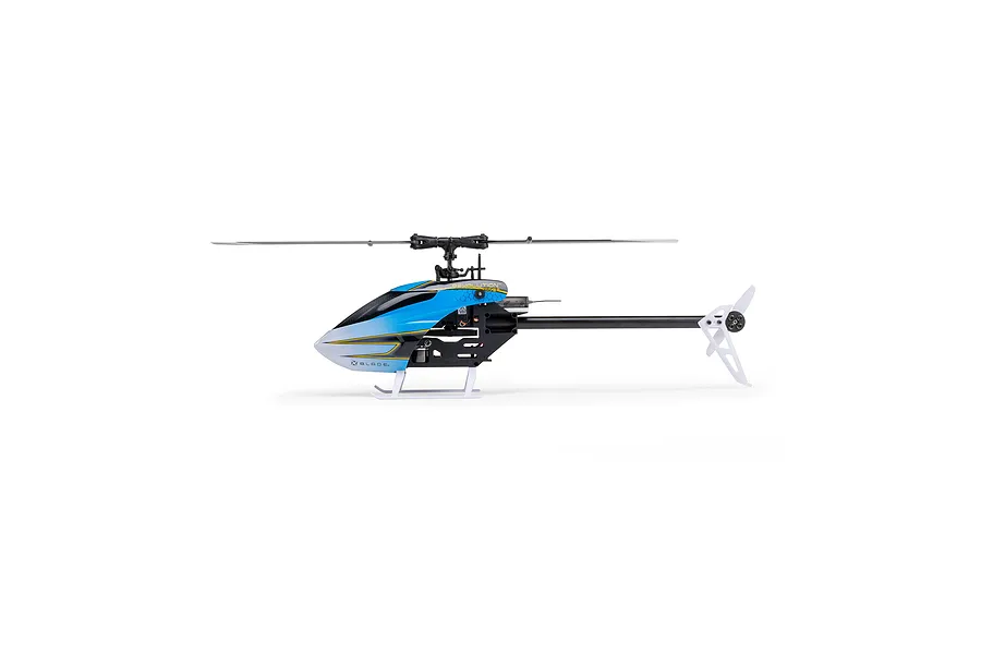 Side view of Blade Revolution 155 CP RC helicopter against a clean white studio background.