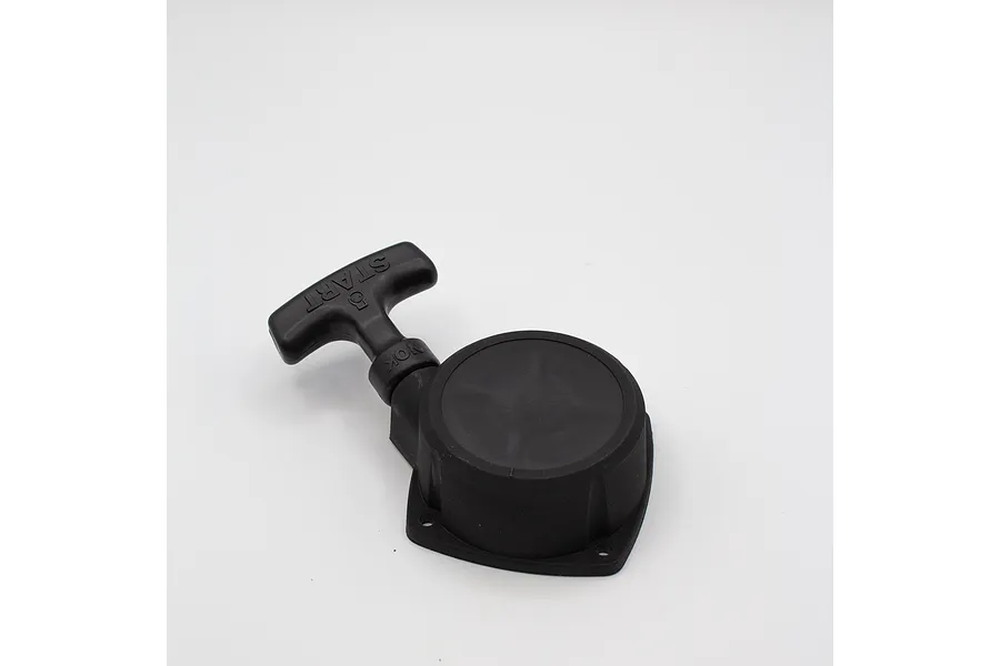 Zenoah marine 2-stroke pull start assembly in black plastic against a plain white studio background.