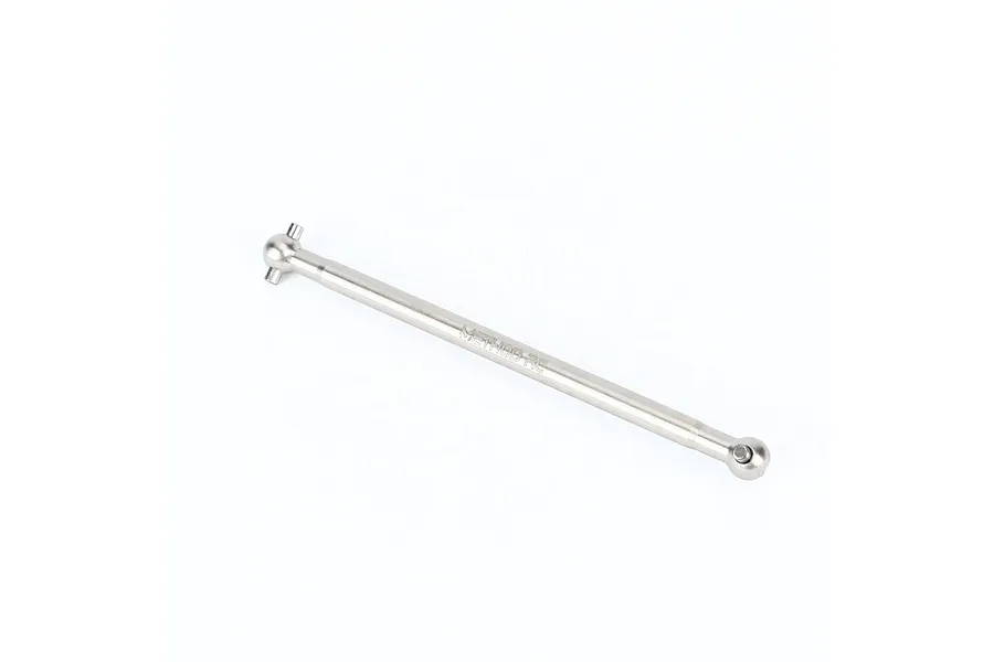 Method RC titanium 102mm centre front driveshaft shown isolated against a plain white background.