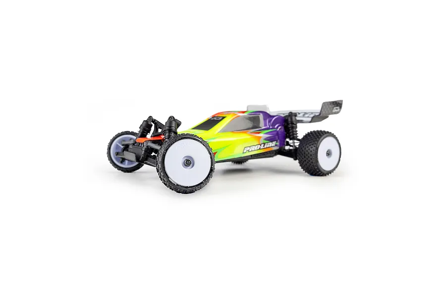 Pro-Line 1/24 Wedge Front &amp;amp; Prism Rear Carpet Tyres on White Dish Rims - Glued Wheels 4Pcs image 3