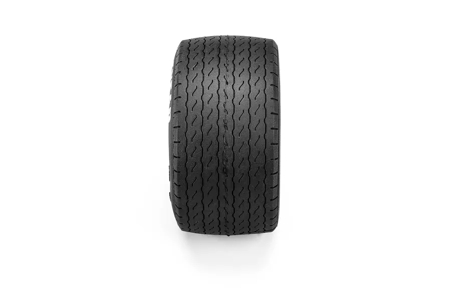 Pro-Line Goodyear Blue Streak VTA RC rear tyre viewed directly from the tread surface against a white background.