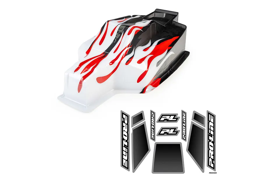 Pro-Line 1/8 Sector Flame Limited Edition Painted Body Shell - Red image 2