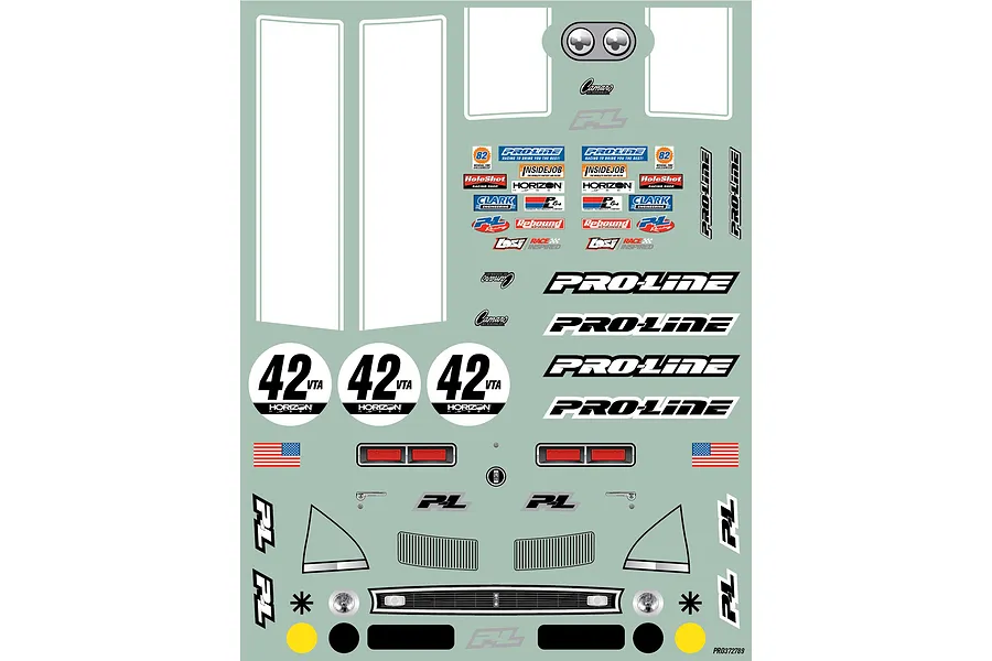 Pro-Line 1/12 1968 Chevy Camaro VTA Unpainted Body Shell - Clear image 14