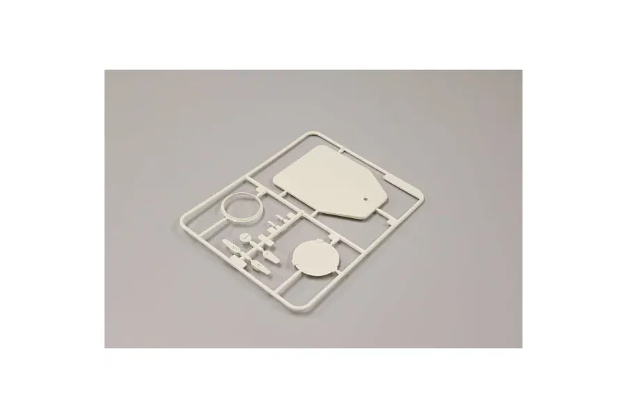 Kyosho Seawind plastic parts tree D on a plain grey background