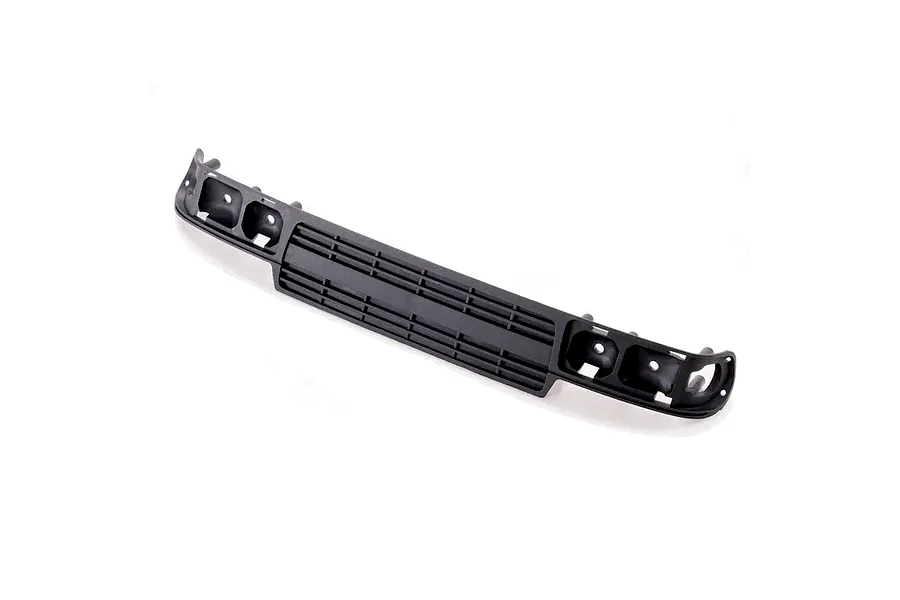 FMS 1/10 Toyota LC80 Landcruiser black plastic front grille part shown against a white background.