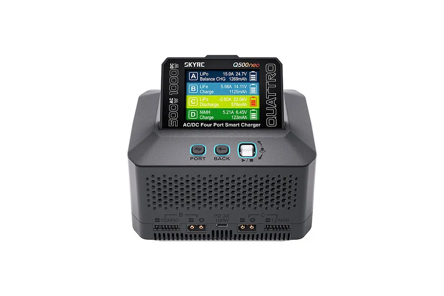 SkyRC Q500neo 1000W/500W AC/DC Smart Charger image 2