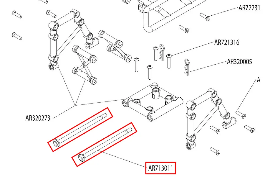 ARRMA 4x73mm Pins 2Pcs image 17542
