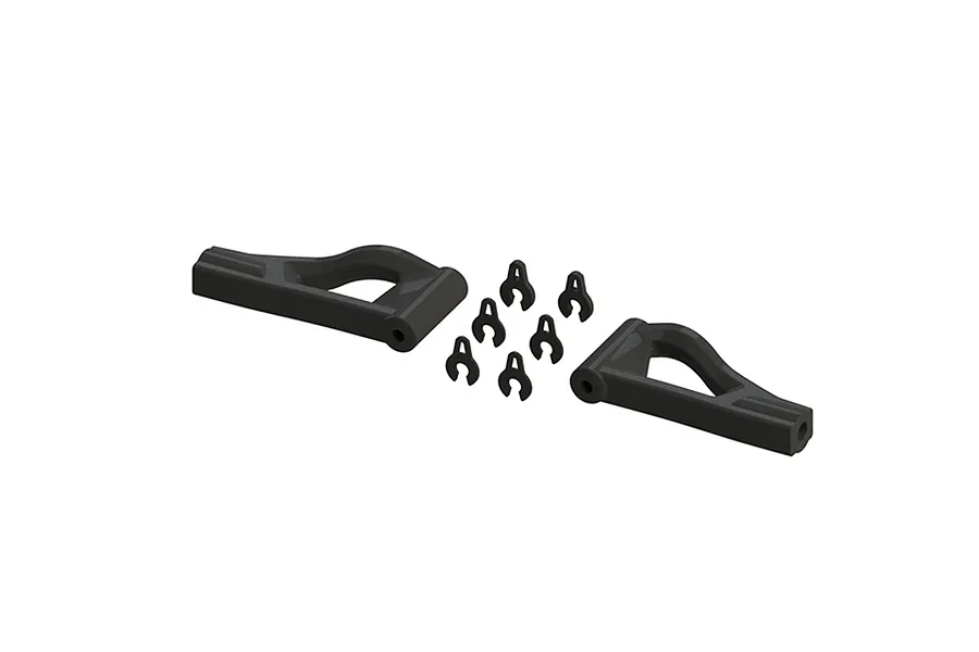 ARRMA Front Upper S Suspension Arm Pair w/ Spacers image 17631