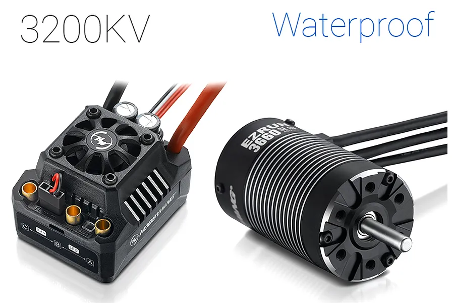 Hobbywing EzRun Max10 SCT 3660SL 3200Kv Brushless Motor and 120A ESC Combo image 17745