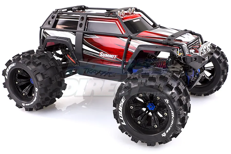 Louise 3.8&amp;quot; MT-Mcross Tyres on Black Spoke Rims - Glued Truck Wheels w/ Foam 2Pcs image 4