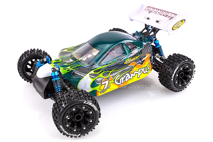 Louise 2.2&amp;quot; ST-Pioneer Tyres on Black Spoke Rims - Glued Truck Wheels w/ Foam 2Pcs image 17790