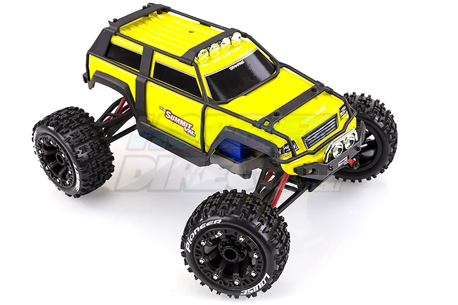 Louise 2.2&amp;quot; ST-Pioneer Tyres on Black Spoke Rims - Glued Truck Wheels w/ Foam 2Pcs image 17793